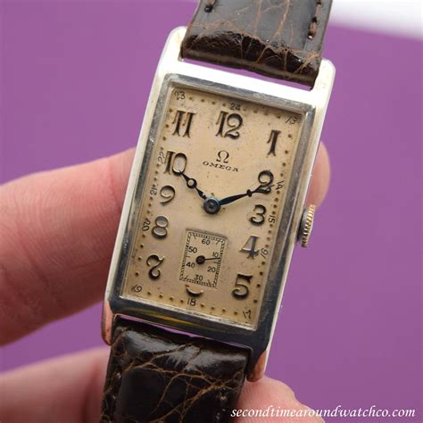 omega vintage rectangular watches.